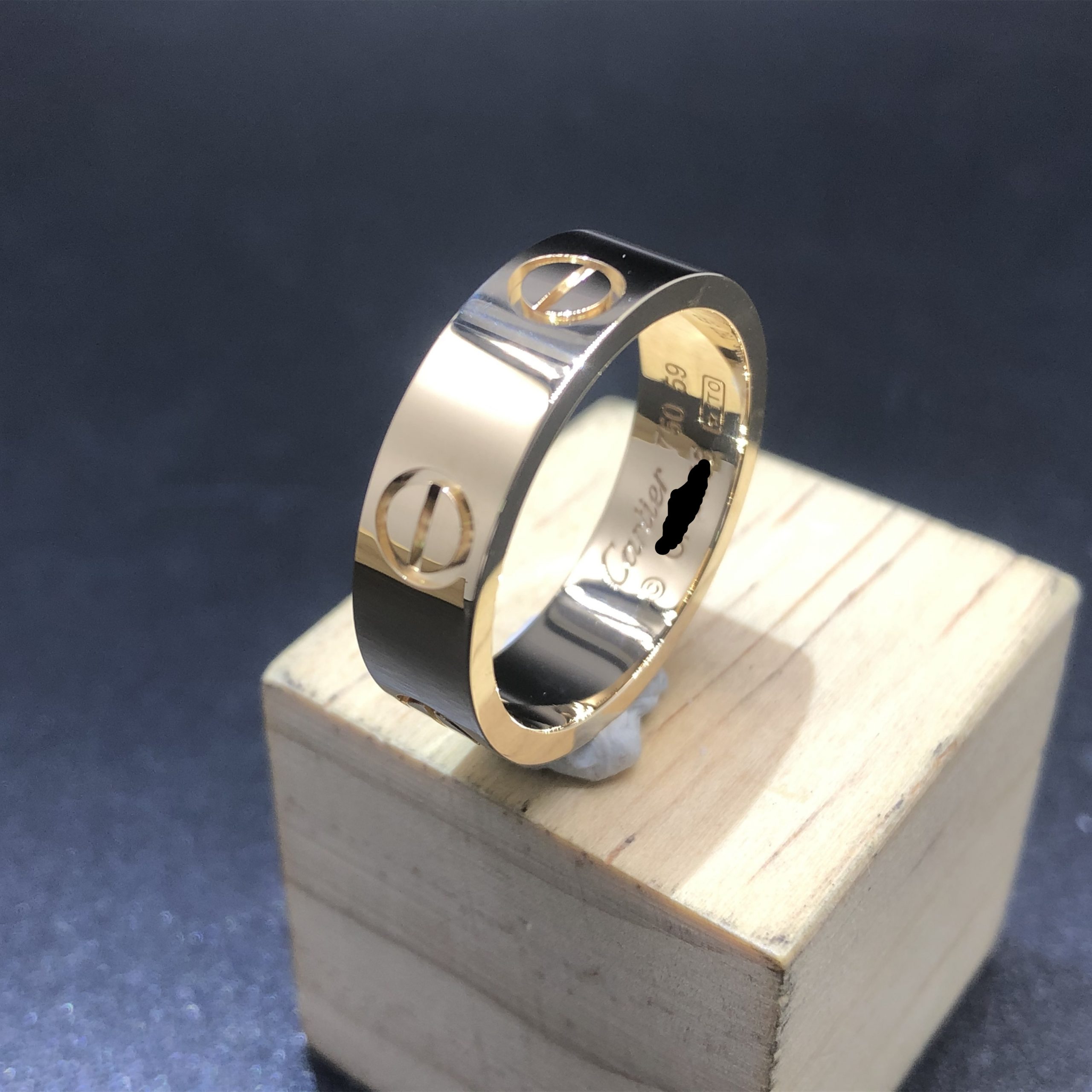 Cartier Love Ring Custom Made in 18K Yellow Gold